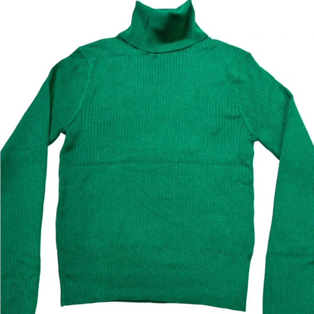 J. Crew Tencel Lyocell-Blend Ribbed Turtleneck Sweater